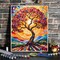 Paint by Numbers Kits for Adults – Tree of Life Stained Glass Style DIY Acrylic Painting Kit on Canvas, Abstract Tree Art for Home Wall Decor, 16x20 Inch Frameless